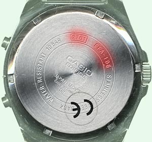 Определение модуля наручных часов Casio